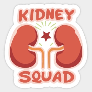 Kidney Team Squad Sticker